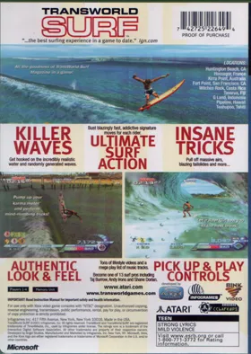 TransWorld Surf (USA) box cover back